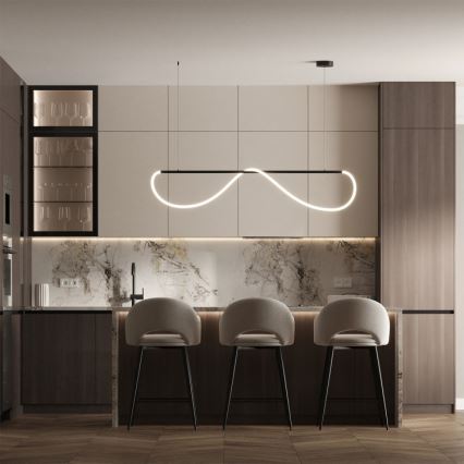 LED-riippuvalaisin vaijerilla MELECA LED/36W/230V 3000/4000/6000K 160 cm musta