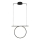 LED-riippuvalaisin vaijerilla ODETTA LED/30W/230V 4000K musta