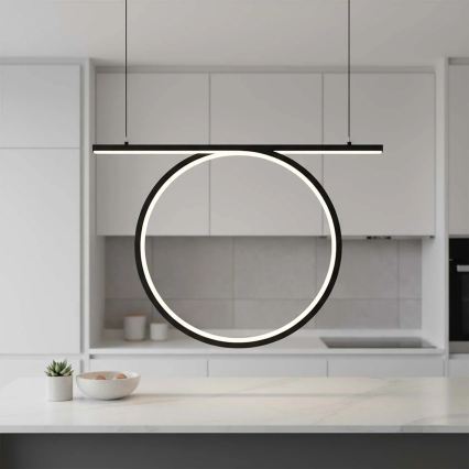 LED-riippuvalaisin vaijerilla ODETTA LED/30W/230V 4000K musta