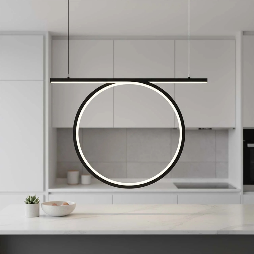 LED-riippuvalaisin vaijerilla ODETTA LED/30W/230V 4000K musta