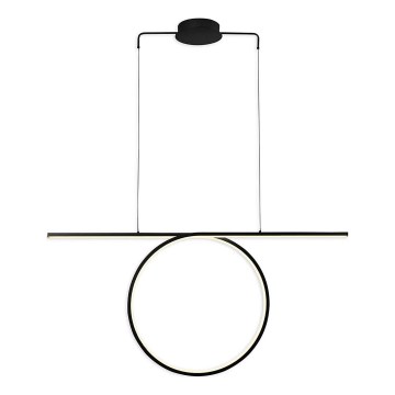 LED-riippuvalaisin vaijerilla ODETTA LED/42W/230V 4000K musta