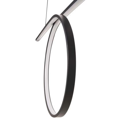 LED-riippuvalaisin vaijerilla ODETTA LED/42W/230V 4000K musta