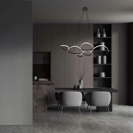 LED-riippuvalaisin vaijerilla PETRA LED/58W/230V 4000K musta