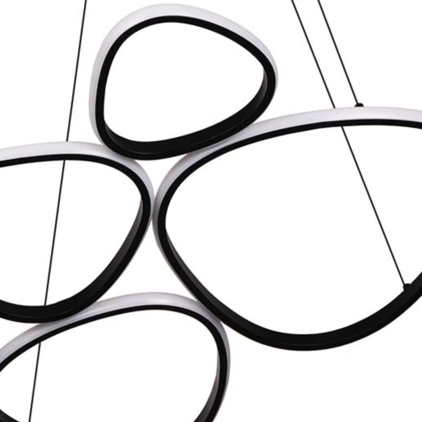 LED-riippuvalaisin vaijerilla PETRA LED/58W/230V 4000K musta