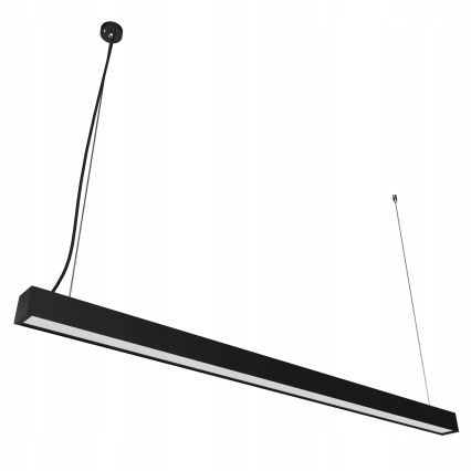 LED-riippuvalaisin vaijerilla/pinta-asennettava LED/44W/230V 3000K 120 cm musta