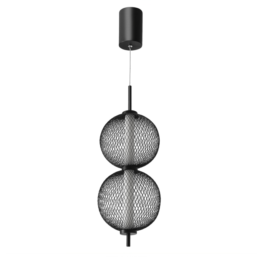 LED-riippuvalaisin vaijerilla PUMA LED/10W/230V, halkaisija 14 cm, musta