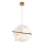 LED-riippuvalaisin vaijerilla RELAX LED/15W/230V kulta/valkoinen
