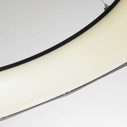 LED-riippuvalaisin vaijerilla REUS LED/36W/230V 4000K Ø 61 cm musta