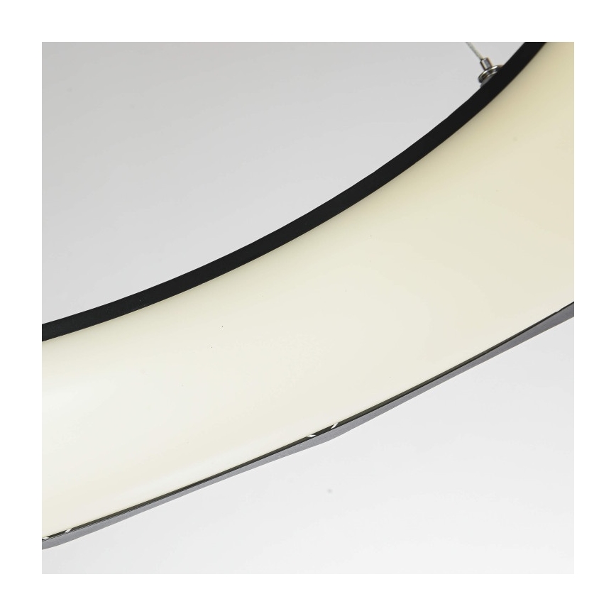 LED-riippuvalaisin vaijerilla REUS LED/36W/230V 4000K Ø 61 cm musta