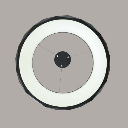 LED-riippuvalaisin vaijerilla REUS LED/36W/230V 4000K Ø 61 cm musta