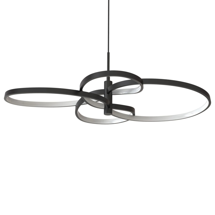 LED-riippuvalaisin vaijerilla RIBBON LED/37W/230V 4000K musta