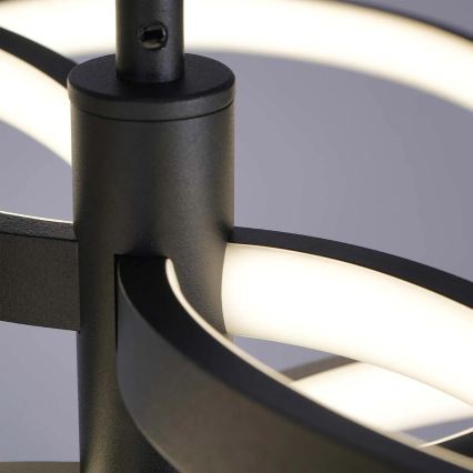 LED-riippuvalaisin vaijerilla RIBBON LED/37W/230V 4000K musta