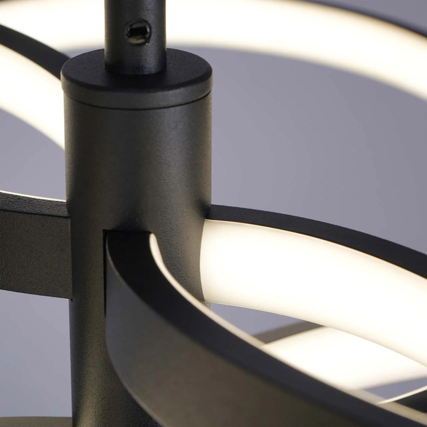 LED-riippuvalaisin vaijerilla RIBBON LED/37W/230V 4000K musta