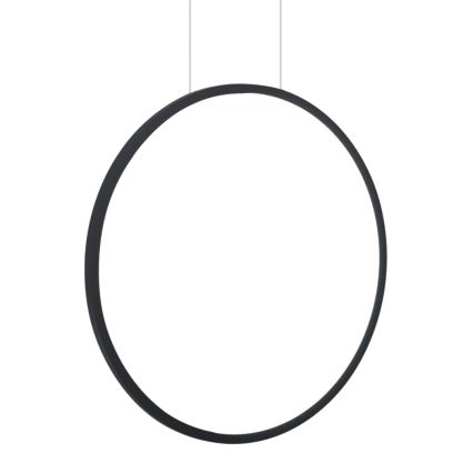 LED-riippuvalaisin vaijerilla SATURNO LED/28W/230V halkaisija 50 cm IP44 musta