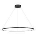 LED-riippuvalaisin vaijerilla SATURNO LED/57W/230V halkaisija 100 cm IP44 musta