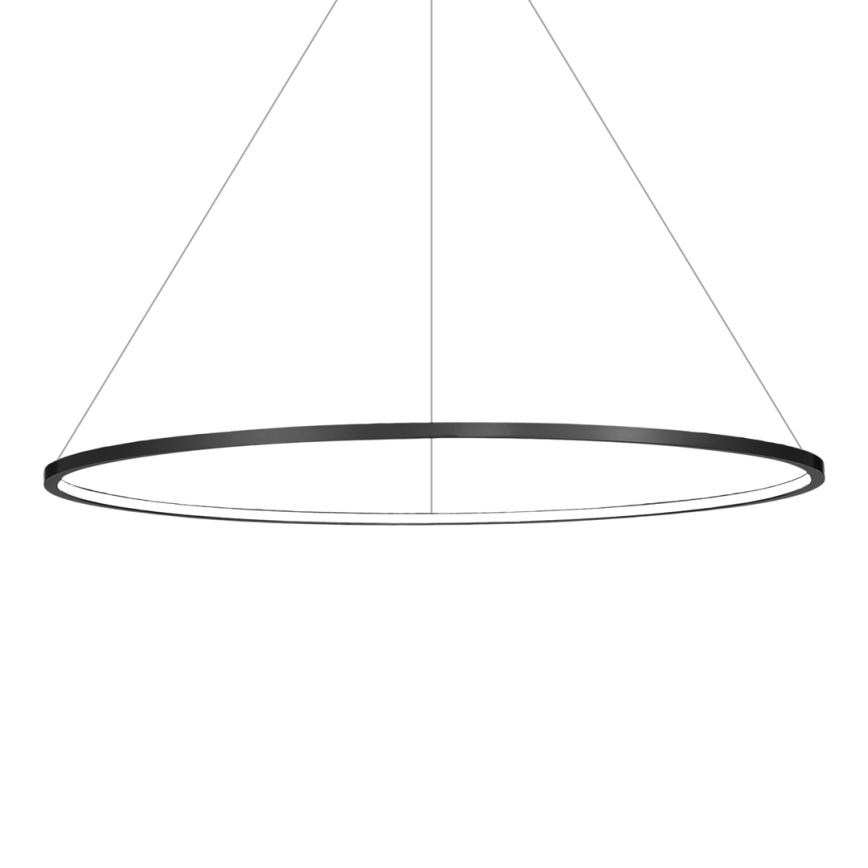 LED-riippuvalaisin vaijerilla SATURNO LED/57W/230V Ø 100 cm IP44 musta