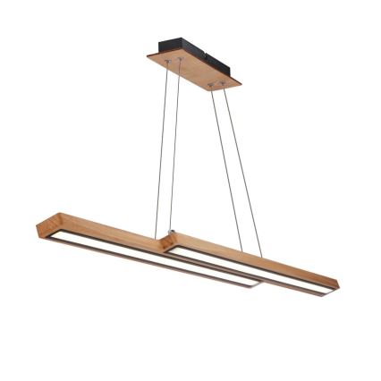 LED-riippuvalaisin vaijerilla SENTO LED/19W/230V, puinen