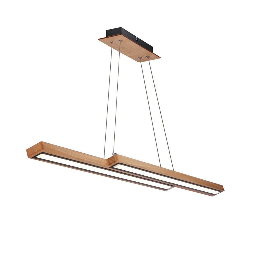 LED-riippuvalaisin vaijerilla SENTO LED/19W/230V, puinen