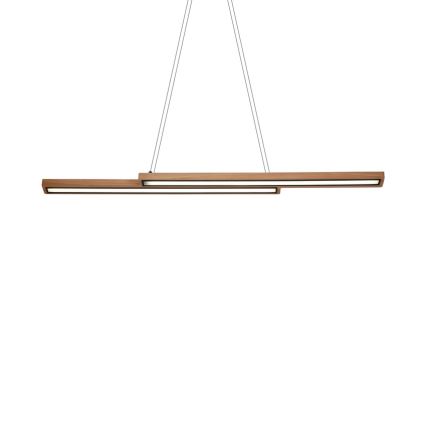 LED-riippuvalaisin vaijerilla SENTO LED/19W/230V, puinen