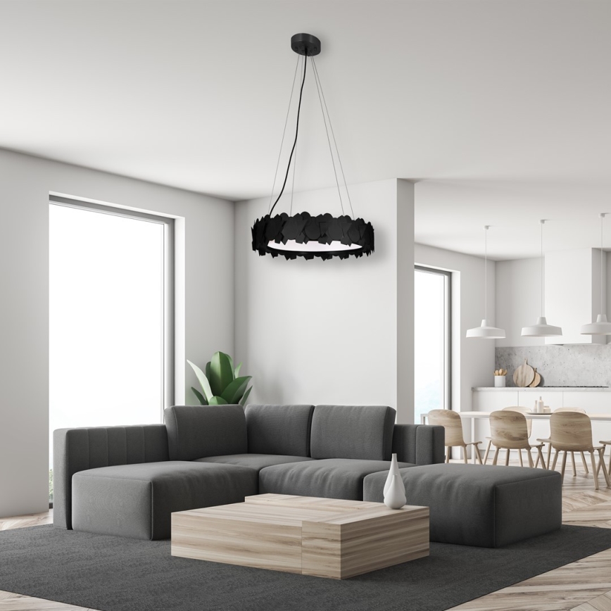 LED-riippuvalaisin vaijerilla SOHO LED/24W/230V musta