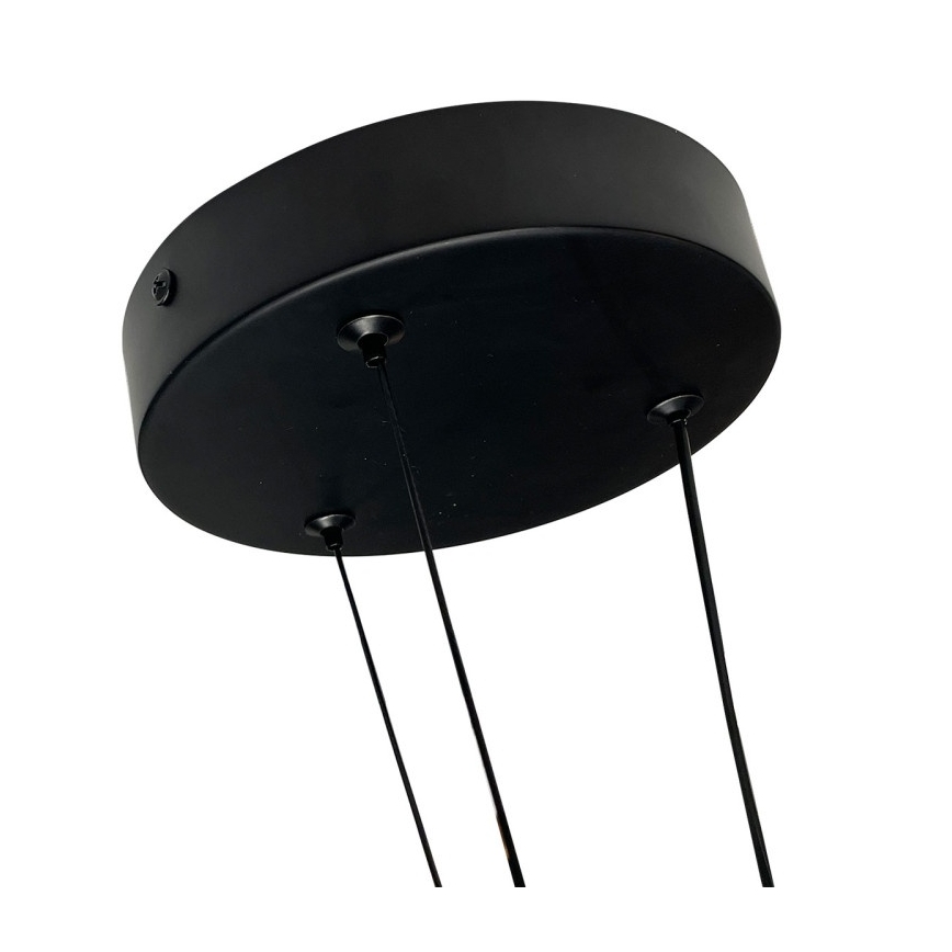 LED-riippuvalaisin vaijerilla TRIANGLE LED/40W/230V 3000/4000/6000K halkaisija 60 cm musta