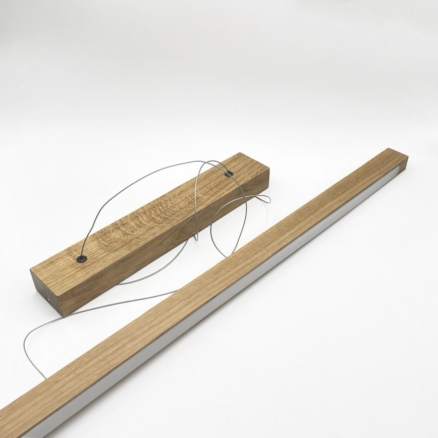 LED-riippuvalaisin vaijerilla VERDE LED/18W/230V 3000K 106 cm tammi