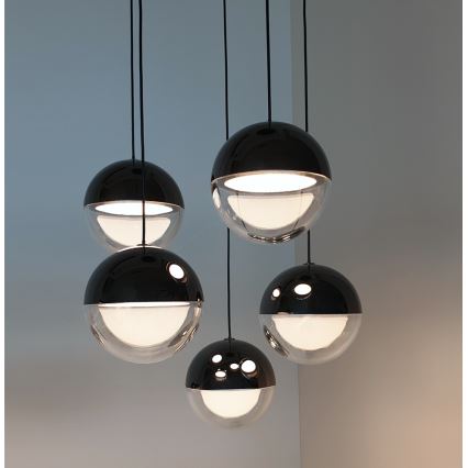 LED-riippuvalaisin vaijerilla ZIREA LED/30W/230V musta