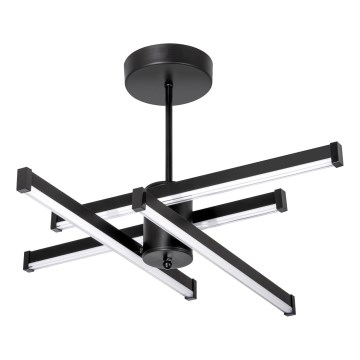 LED-riipuskattokruunu 4xLED/10W/230V 3000-6500K halkaisija 68 cm musta