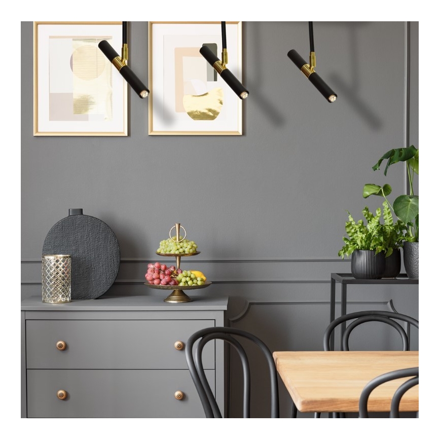 LED-riipuskattokruunu MONZA 5xG9/7W/230V