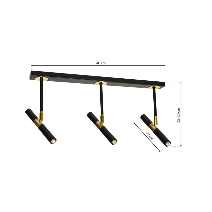 LED-riipuskattokruunu MONZA 5xG9/7W/230V