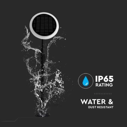 Säädettävä LED-aurinkolamppu GARDEN LED/8W/5V 60-129 cm 4000K IP65 2000 mAh