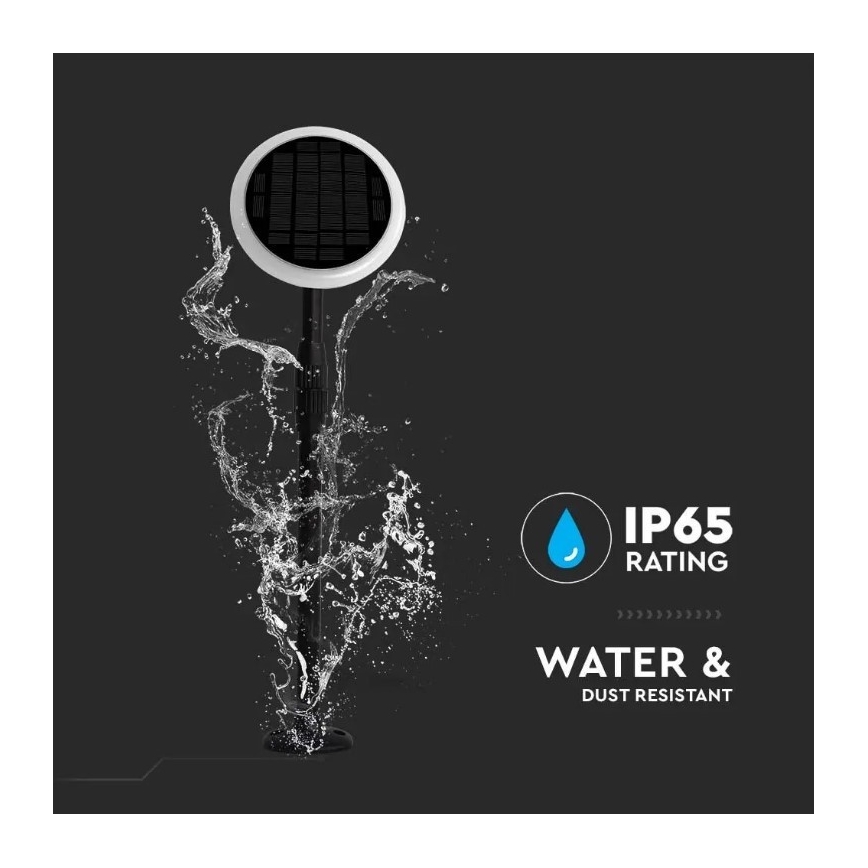 Säädettävä LED-aurinkolamppu GARDEN LED/8W/5V 60-129 cm 4000K IP65 2000 mAh