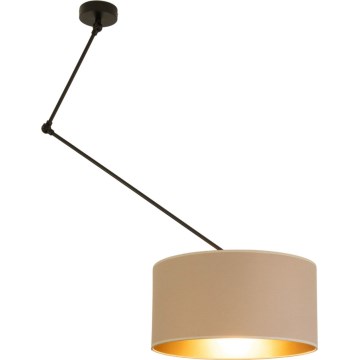 LED-säädettävä kattovalaisin varrella GORTA 1xE27/60W/230V beige/kulta
