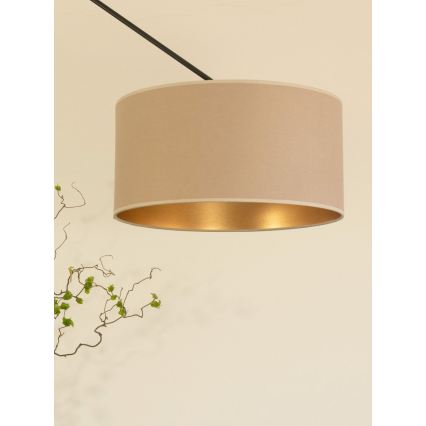 LED-säädettävä kattovalaisin varrella GORTA 1xE27/60W/230V beige/kulta