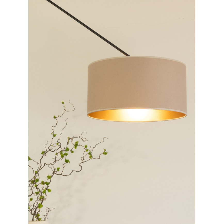 LED-säädettävä kattovalaisin varrella GORTA 1xE27/60W/230V beige/kulta