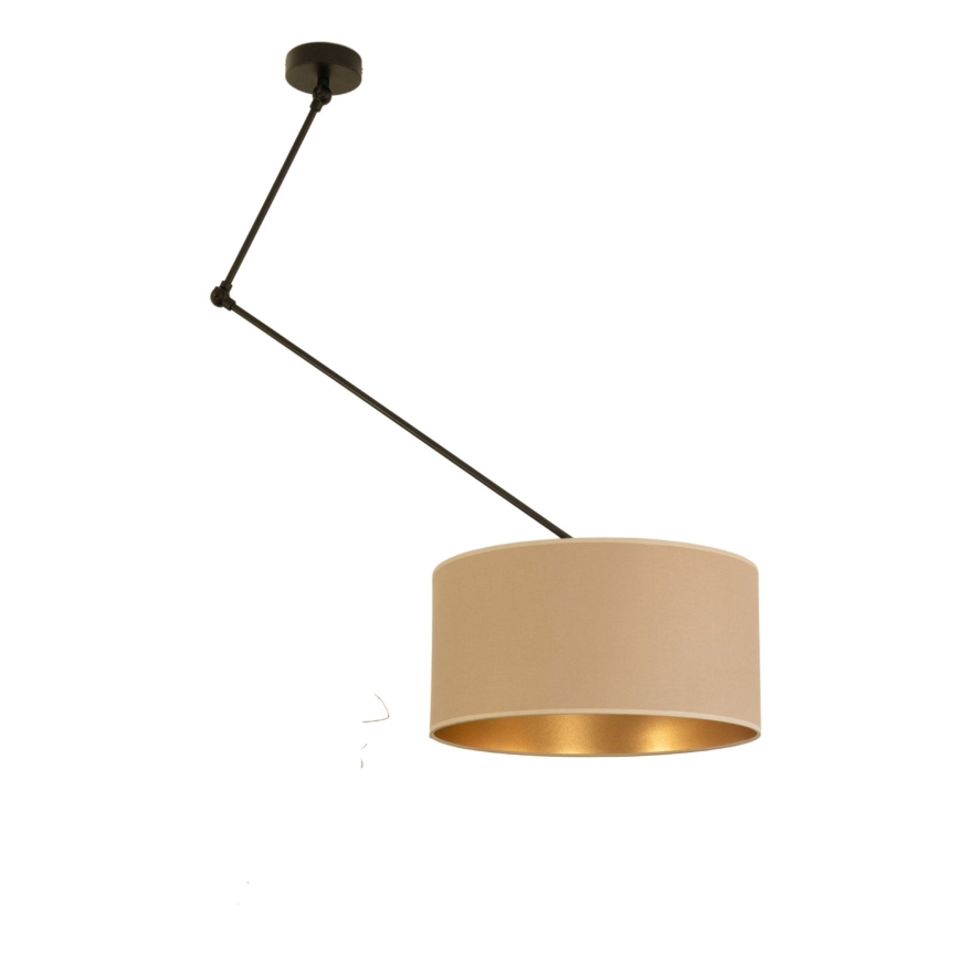 LED-säädettävä kattovalaisin varrella GORTA 1xE27/60W/230V beige/kulta