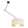 LED-säädettävä riippuvalaisin tangolla GORTA 1xE27/60W/230V valkoinen/kulta