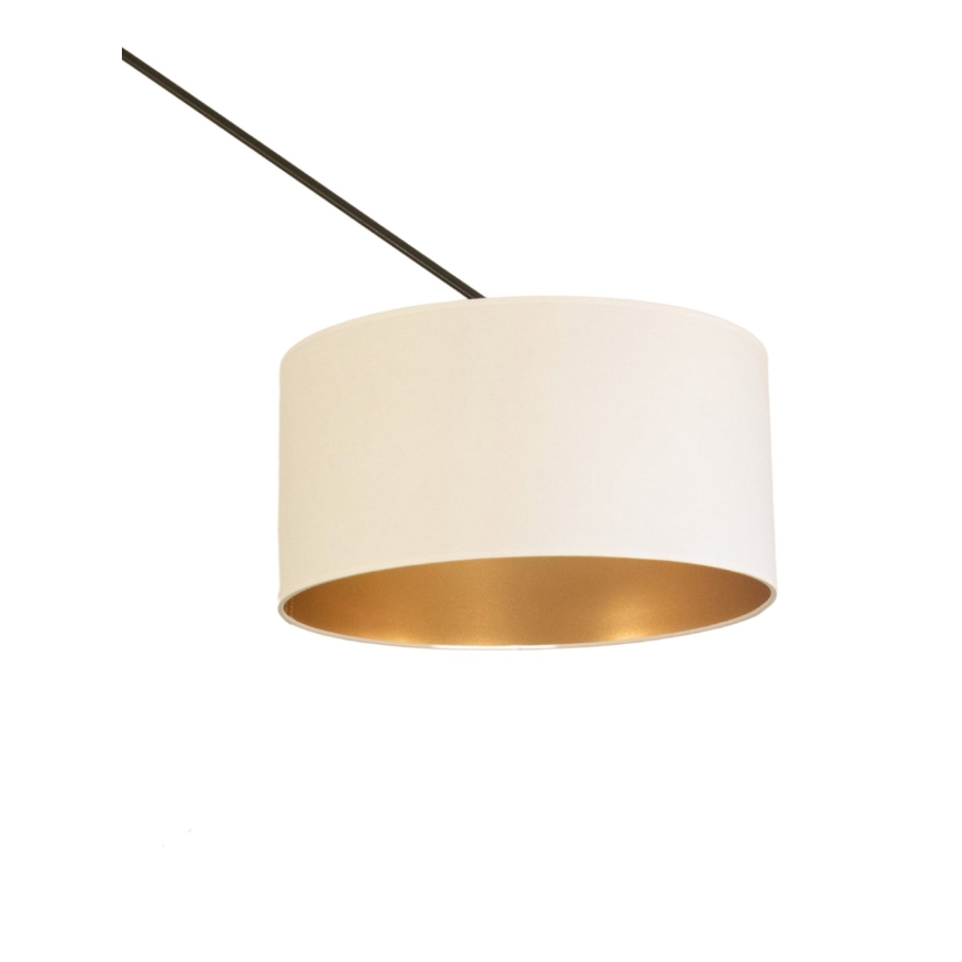 LED-säädettävä riippuvalaisin tangolla GORTA 1xE27/60W/230V valkoinen/kulta