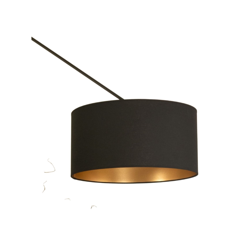 LED-säädettävä riippuvalaisin varrella GORTA 1xE27/60W/230V musta/kullanvärinen