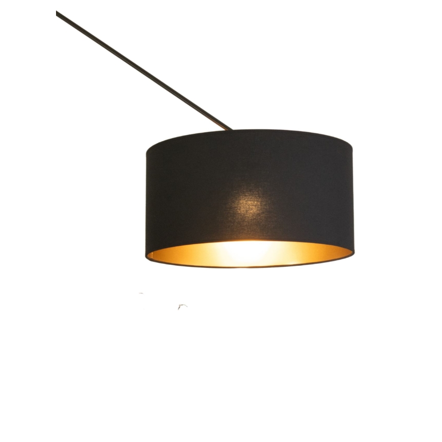 LED-säädettävä riippuvalaisin varrella GORTA 1xE27/60W/230V musta/kullanvärinen