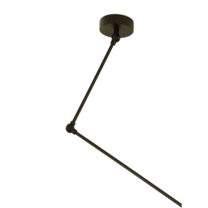 LED-säädettävä riippuvalaisin varrella GORTA 1xE27/60W/230V musta/kullanvärinen