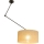 LED-säädettävä varsi-riippuvalaisin GORTA 1xE27/60W/230V, juutti