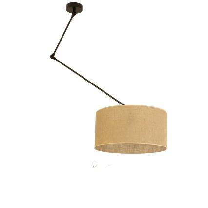 LED-säädettävä varsi-riippuvalaisin GORTA 1xE27/60W/230V, juutti