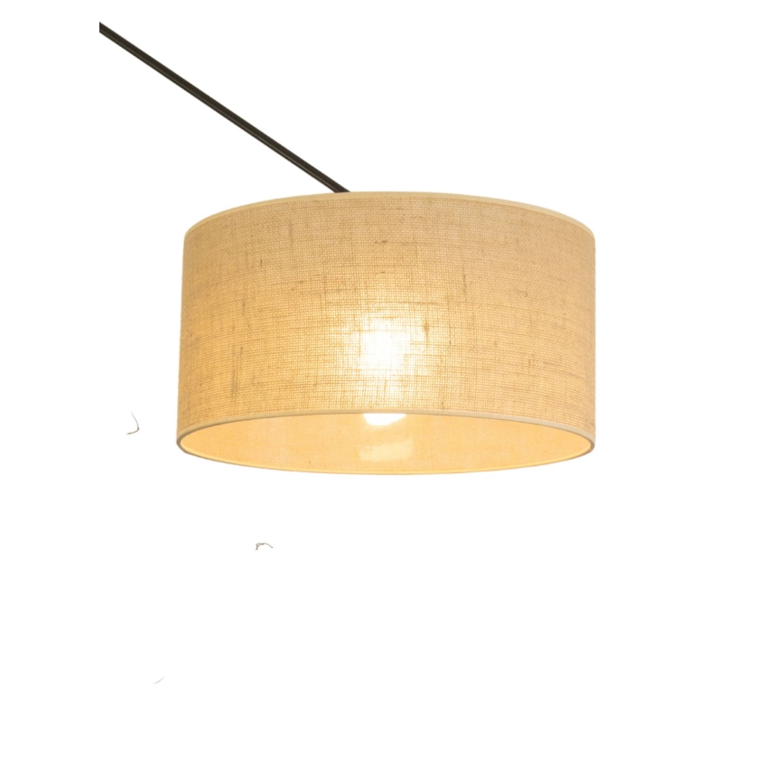 LED-säädettävä varsi-riippuvalaisin GORTA 1xE27/60W/230V, juutti