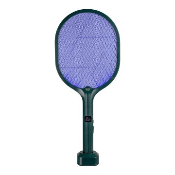 LED Sähköinen hyönteiskarkotin 2-in-1 LCD-näytöllä 1200 mAh/5V vihreä