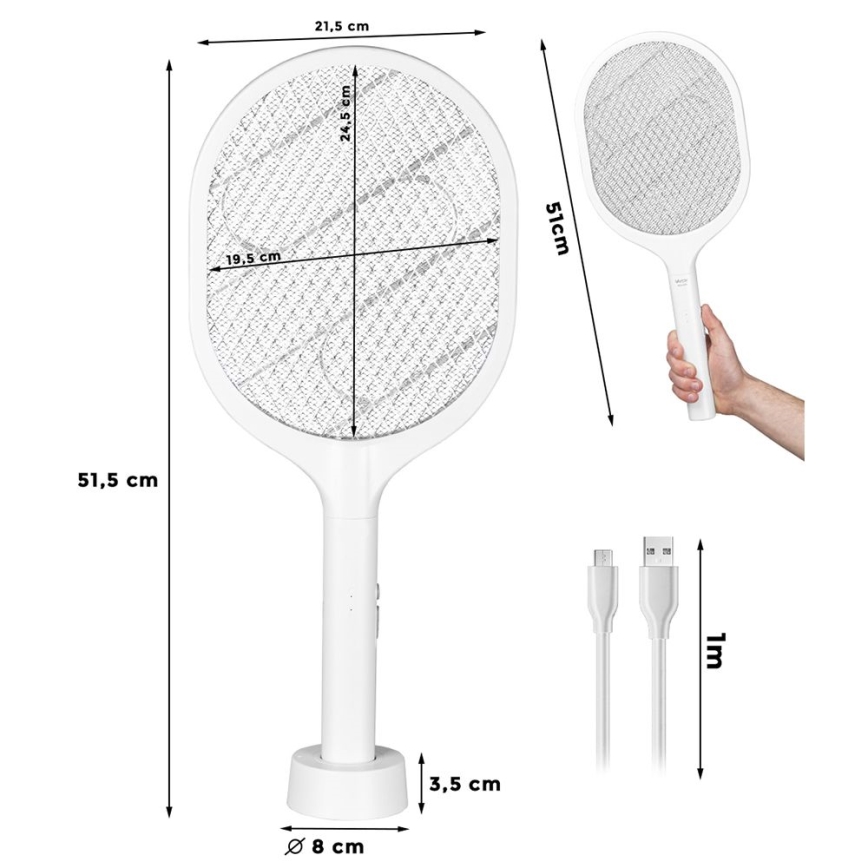 LED Sähköinen hyönteiskarkotin 2-in-1 800 mAh/5V