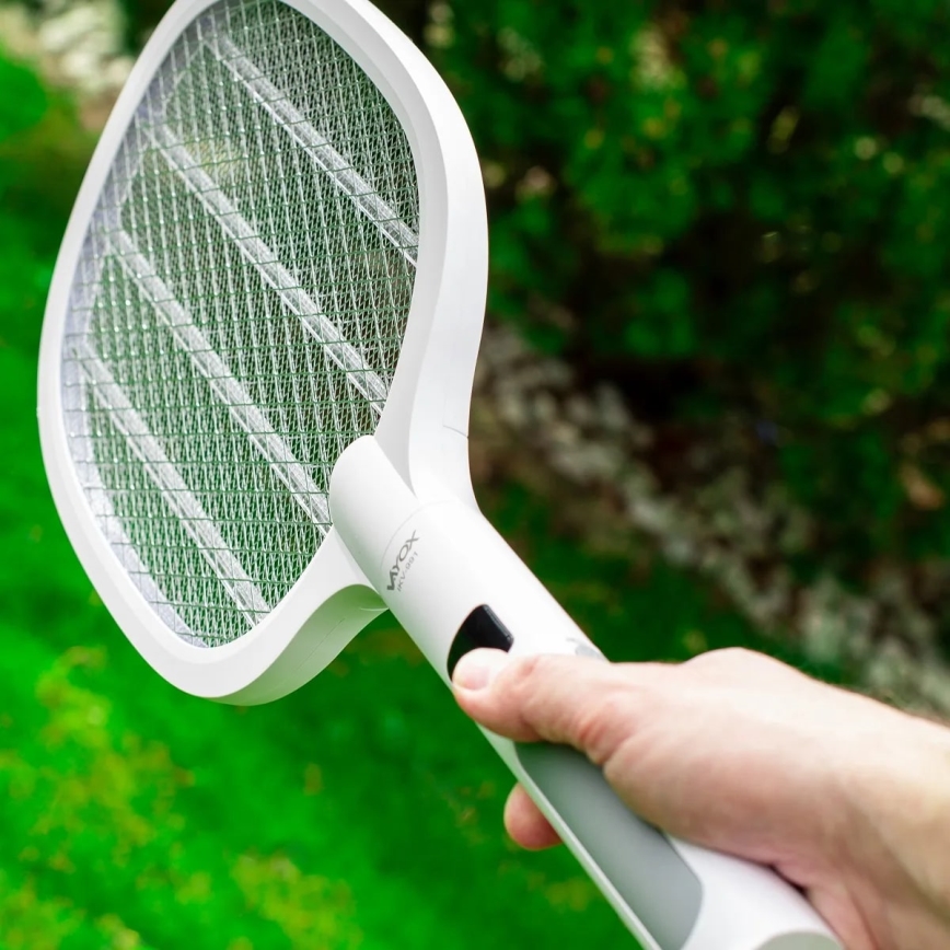 LED Sähköinen hyönteiskarkotin 2-in-1 LCD-näytöllä 1200 mAh/5V valkoinen