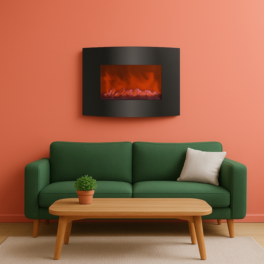 LED-sähkötakka lämmitystoiminnolla 2000 W/230 V + kaukosäädin