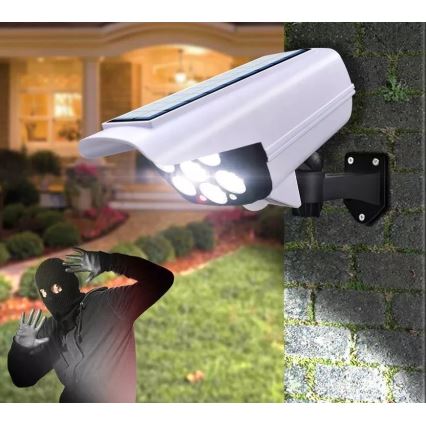 LED Aurinkokenno valvontakamera anturilla KAMERA LED/1W/3,7V 1200 mAh IP44 + kauko-ohjaus