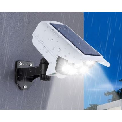 LED Aurinkokenno valvontakamera anturilla KAMERA LED/1W/3,7V 1200 mAh IP44 + kauko-ohjaus